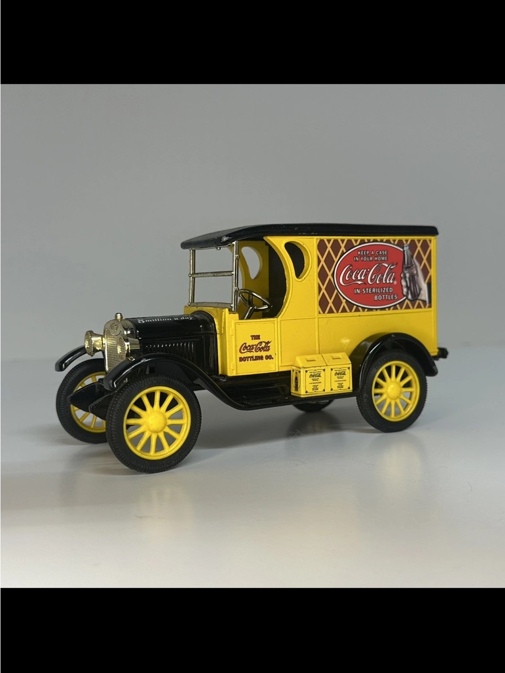 Coca Cola Yellow and Black Classic Delivery Toy Truck